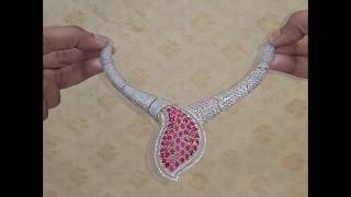 CZ Collar Necklace - Trendy Party Wear Elegant Set || Manufacturers \u0026 Exporters of CZ Jewellery