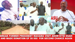 Break President Mahama storm Adom Kyei Duah church today at Accra Katapor and donated 50 000 for sec