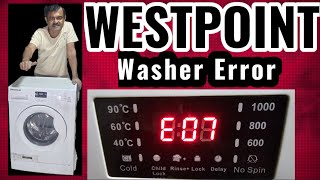 washine machine error e07// Watch This and Fix Your Washer Like a Pro!"