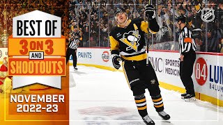 Best 3-on-3 Overtime and Shootout Moments from November | NHL 2022-23