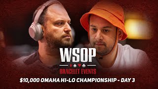 World Series of Poker 2024 | $10,000 Omaha Eight-or-Better Championship Day 3