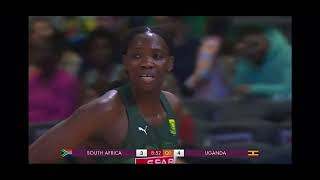 South Africa vs Uganda 5th and 6th place match 1st Quarter | Netball World Cup 2023