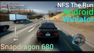 Need for Speed The Run (Winlator 7.1.5 glibc, Snapdragon 680 / 4 GB Ram)