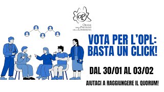 Vota per l'OPL: basta un click!