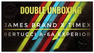 TITANIUM AND ALUMINUM UNBOXING: TIMEX JAMES Brand LIMITED EDITION AND BERTUCCI A-6A EXPERIOR