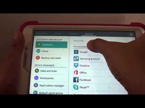 Samsung Galaxy Tab 4: How to Remove Google Account Samsung Galaxy Tab 4: How to Remove Google Account