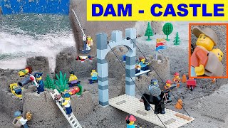 LEGO DAM Breach SAND CASTLE - Big FLOOD - Ep 20