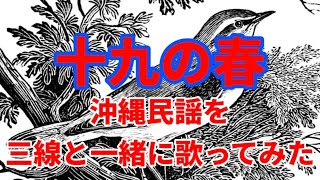 【沖縄民謡】十九の春を一緒に歌ってみました／三線と歌：【沖縄民謡】やんばる郡民謡村34番地さん