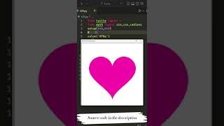 Draw Heart Using Formula - Python Turtle Graphics