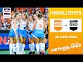 FIH Hockey Pro League 2023/24 Highlights - Netherlands vs Germany (W) | Match 2