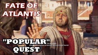 Assassin's Creed - Fate of Atlantis: Episode 1 - "Popular" Quest (Not Poisoning Followers)