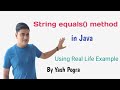 equals method in java | equals() method in java example | Java String equals() method
