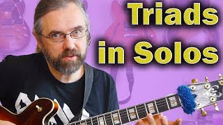 How to use triads in solos - jazz guitar lesson
