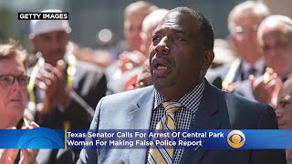 Texas Senator Calls For Arrest Of Central Park 'Karen' For Making False Report