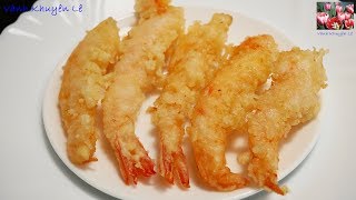 TÔM CHIÊN XÙ Tempura - Cách pha Bột Tôm chiên giòn xốp và cách chiên Tôm để vỏ xù by Vanh Khuyen