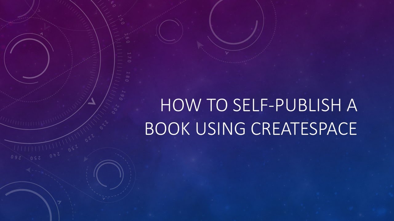 How To Publish A Book Using CreateSpace (Step-by-Step) - YouTube