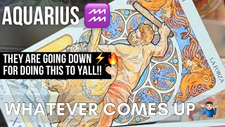 AQUARIUS♒️ONE BY ONE THEY ARE ALL GOING TO GO DOWN IN THE TOWER ⚡️🔥 FOR DOING THIS TO YALL! #karma