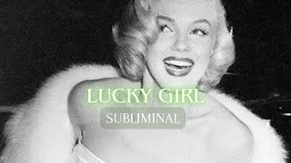 Lucky Girl Subliminal 🍀 Attracting Miracles, Everything is always working out in your favor