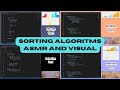 ASMR Coding - Visual Sorting Algoritms Java (Selection, Insertion, Merge, Bubble) - No Talking