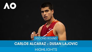 Carlos Alcaraz v Dusan Lajovic Highlights (2R) | Australian Open 2022