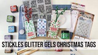 Stickles Glitter Gels Christmas Tags