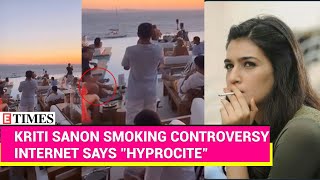 Kriti Sanon's Viral Alleged Smoking Video from Greece Sparks Hypocrisy Claims Among Fans | Watch