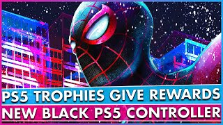 PS5 Trophies Unlock Rewards, New Black PS5 Controller and More