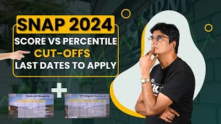 SNAP 2024 Score vs Percentile | Cuts Offs | Last Date to Apply | Top SNAP Colleges