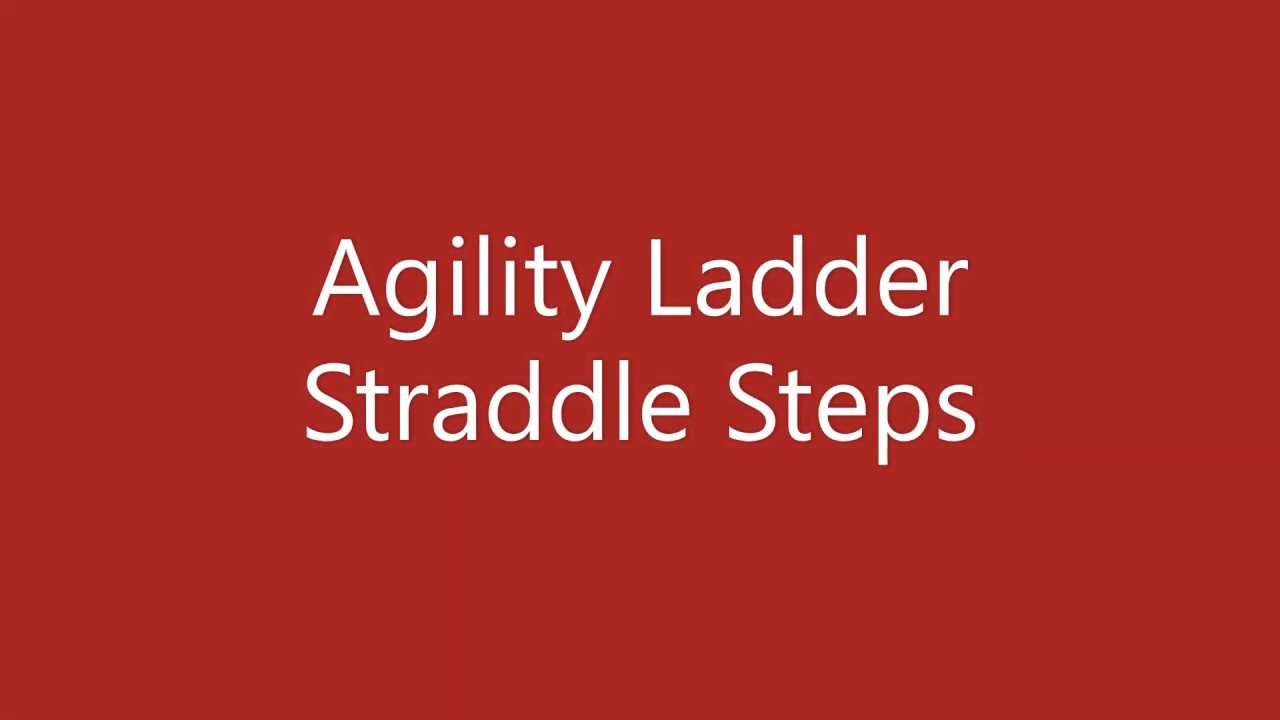 Agility Ladder Straddle Steps - YouTube