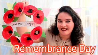 How to make a Remembrance Day Poppy Wreath in Art Club with Miss Burford