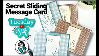 Secret Sliding Message Card | DIY Get Well Cards With A Hidden Pull Out