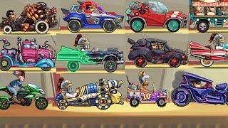 Hill Climb Racing 2  - ALL SKINS and VEHICLE PAINTS 2023