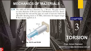 Problem  3.19 |Torsion| Engr. Adnan Rasheed