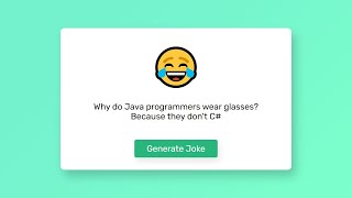 Programming Jokes with HTML CSS and JS