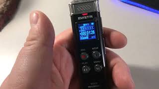 Evistr L157 Digital Voice Recorder Review \u0026 Audio Test