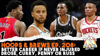 Hoops & Brews 208: DRose, Russ Penny or Curry, Rockets predictions + NBA Prospect Lesley Varner II