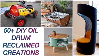 50+ DIY OIL DRUM RECLAIMED CREATIONS ll OIL DRUM REUSED IDEAS ll REPURPOSED OIL DRUM