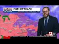 first alert snow freezing rain and rain arrive for our weekend