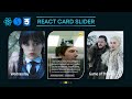 React Card Slider with Swiper JS and CSS Animation