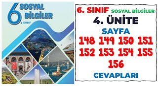 6. Sınıf Sosyal Bilgiler Ders Kitabı sayfa 148 149 150 151 152 153 154 155 156 Cevapları