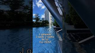 J gateway 3 beds 2 baths for rent, immediate, partially furnished. 2 mins walk to Jurong East mrt