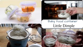 WADAH KACA MPASI - LITTLE DIMPLE BABY FOOD CONTAINER | RESEP BUBUR GURIH MPASI