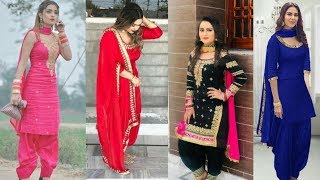 Punjabi suit collection latest patiala salwar suit designs Punjabi suit designs 2021