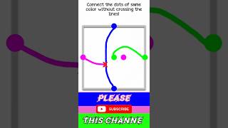 SOLVED - Connect same Color Dots without crossing lines #cute #puzzle #games #shortsfeed