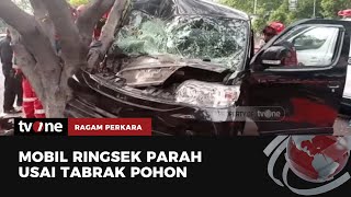 Diduga Mengantuk, Mobil Minibus Hancur usai Tabrak Pohon, Evakuasi Berlangsung Dramatis | tvOne