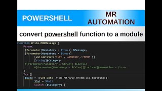 PowerShell S2E10 (Convert Function to Module)