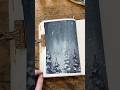 Learn How To Paint a Winter Landscape In Under a Minute | Mini Watercolor Tutorial with Sarah Cray