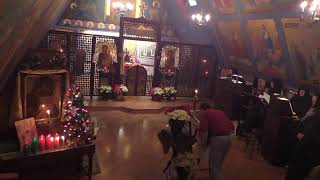 Ellwood City Chapel - Vesperal Divine Liturgy of St. Basil - Nativity Eve - Fr. Onofrey