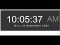 digital clock using HTML CSS JS