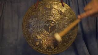 Personal Meditation Gong ~ 12 inch Note F2 87 hz Perfect Pitch ~ 4th Chakra/Heart/Anahata